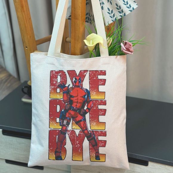 Movie Gift, Funny Dancing Man Bye Bye Bye Tote Bag, Comics Book :') - Picture 3 of 6